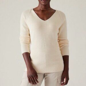 Athleta Hanover Refined V-Neck Sweater